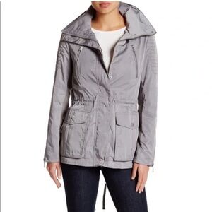 BCBGeneration Light Gray Anorak Hooded Utility Jacket XS